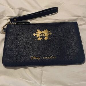 Disney Black and Gold Wristlet